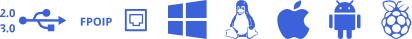 Supported platforms: Windows, macOS, Linux, Android, Raspberry Pi